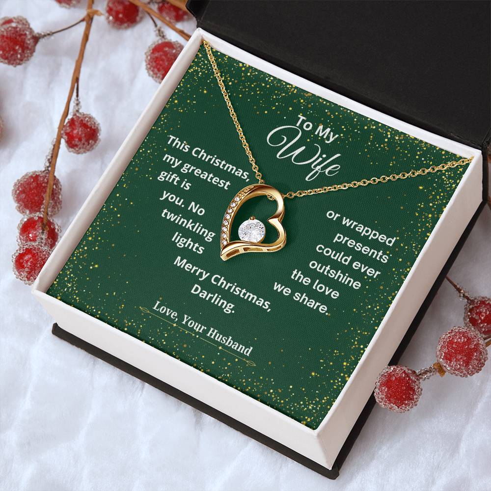 CHRISTMAS SPECIAL - To My Wife - Forever Love Necklace