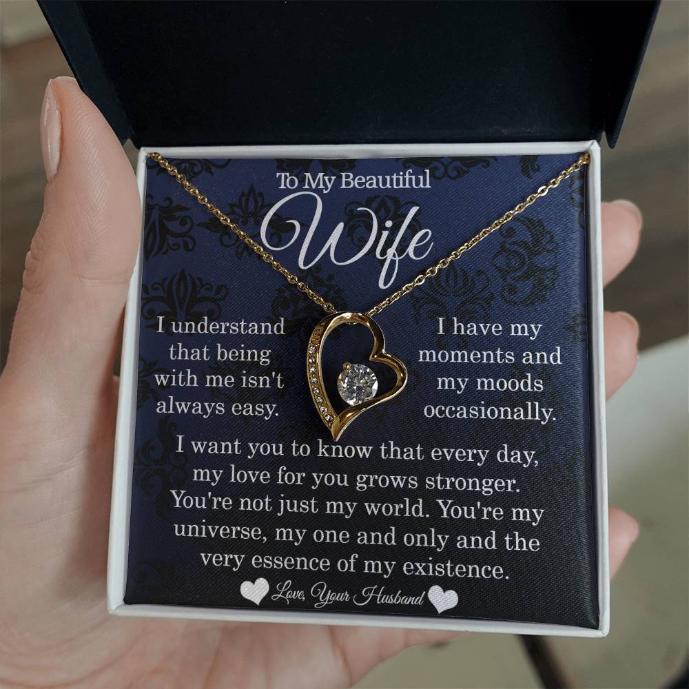 To My Wife - My One And Only - Forever Love Necklace