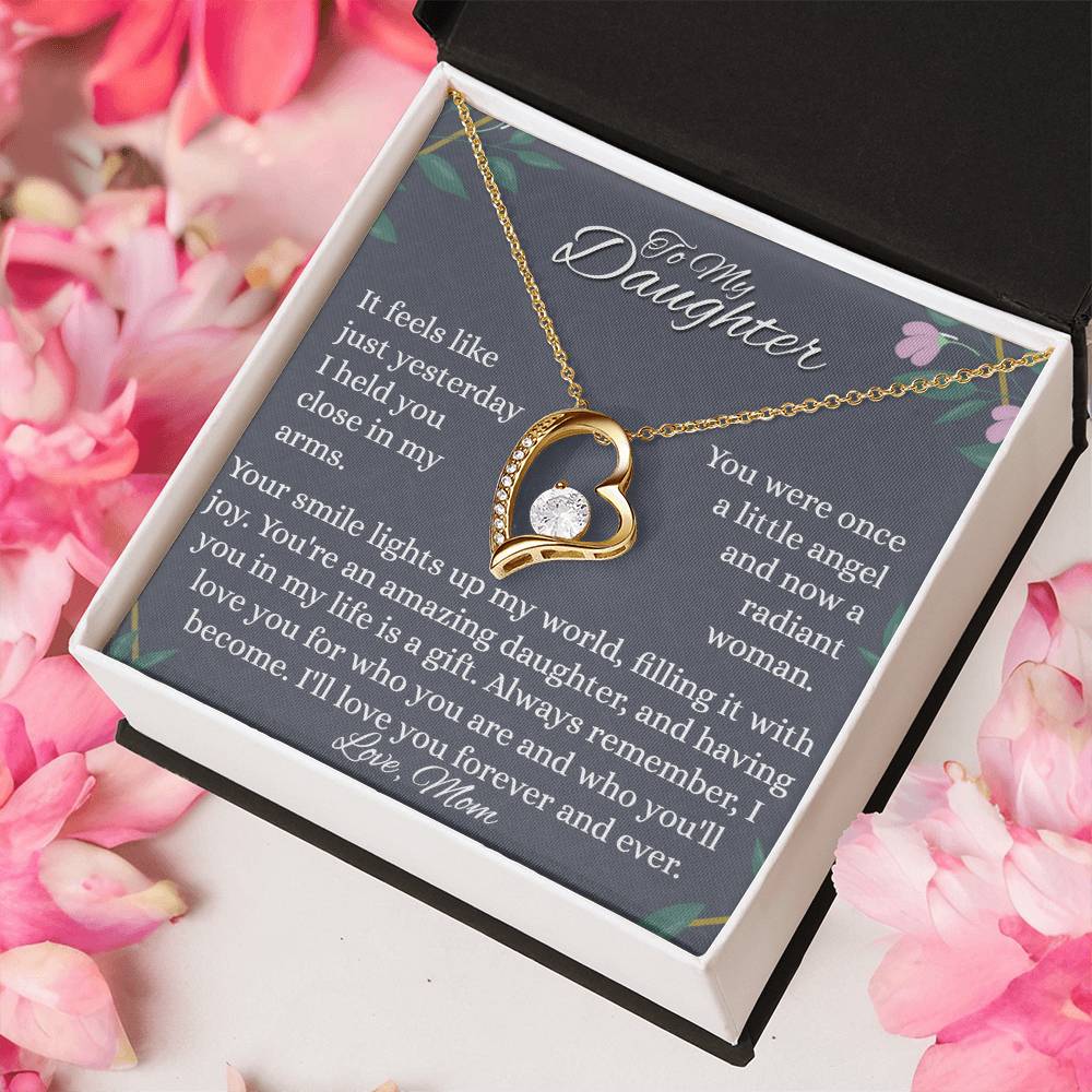 To My Daughter - Little Angel - Forever Love Necklace