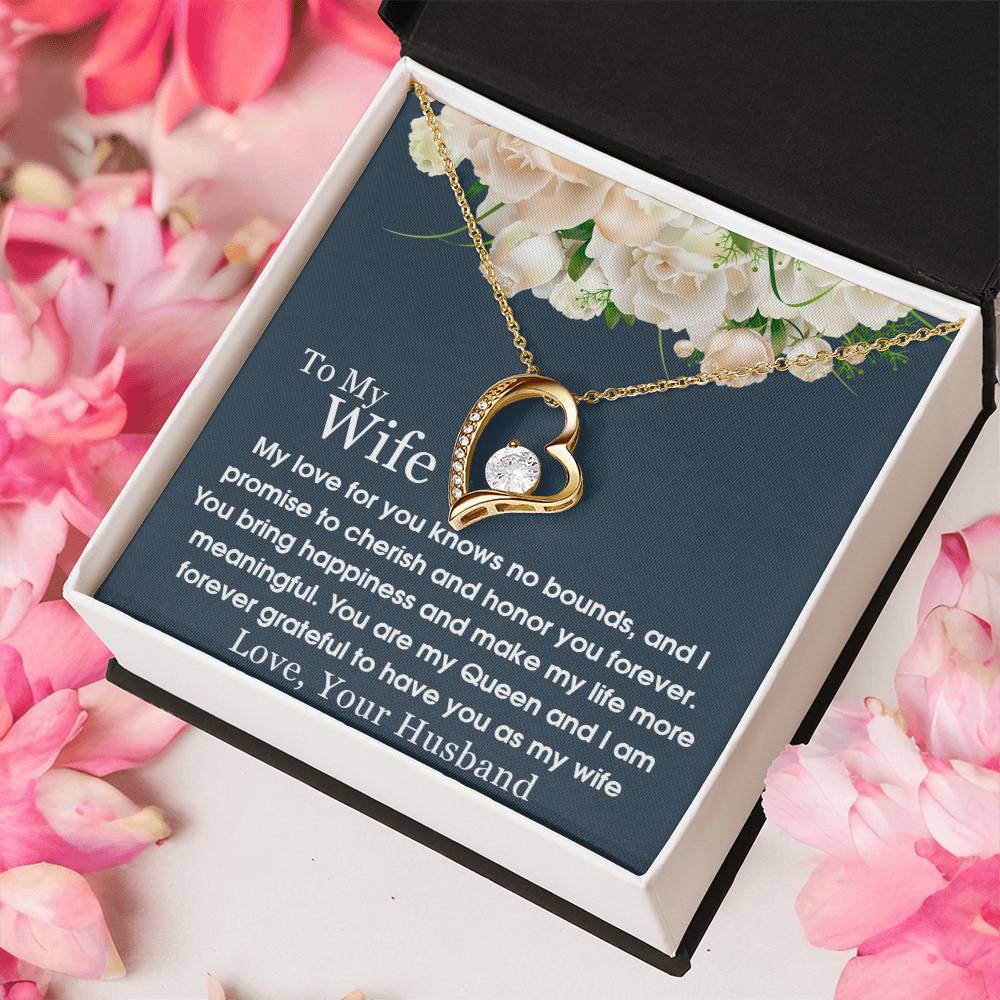 To My Wife - Forever Love Necklace - A Symbol of Everlasting Love