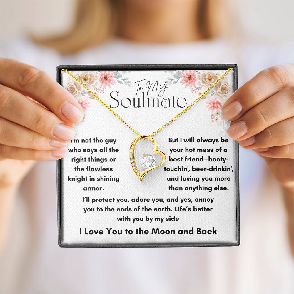 To My Soulmate - Knight In Shining Armor - Forever Love Necklace