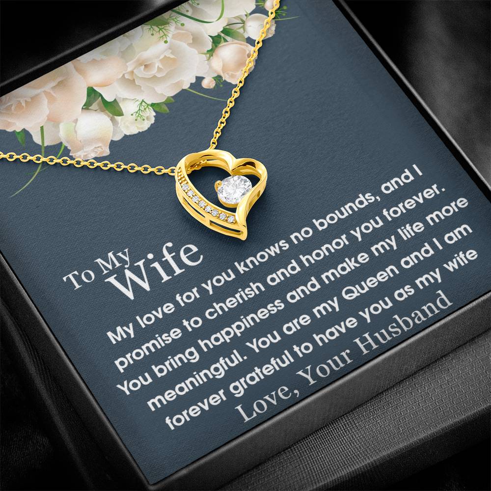 To My Wife - Forever Love Necklace - A Symbol of Everlasting Love