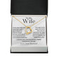 To My Wife - Unconditional Love - Forever Love Necklace