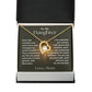 To My Daughter - Journey Of Love - Forever Love Necklace