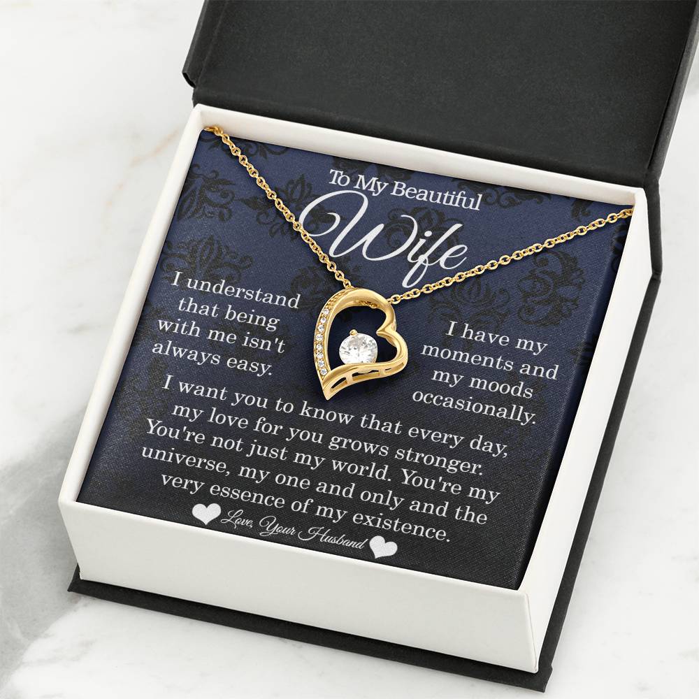 To My Wife - My One And Only - Forever Love Necklace