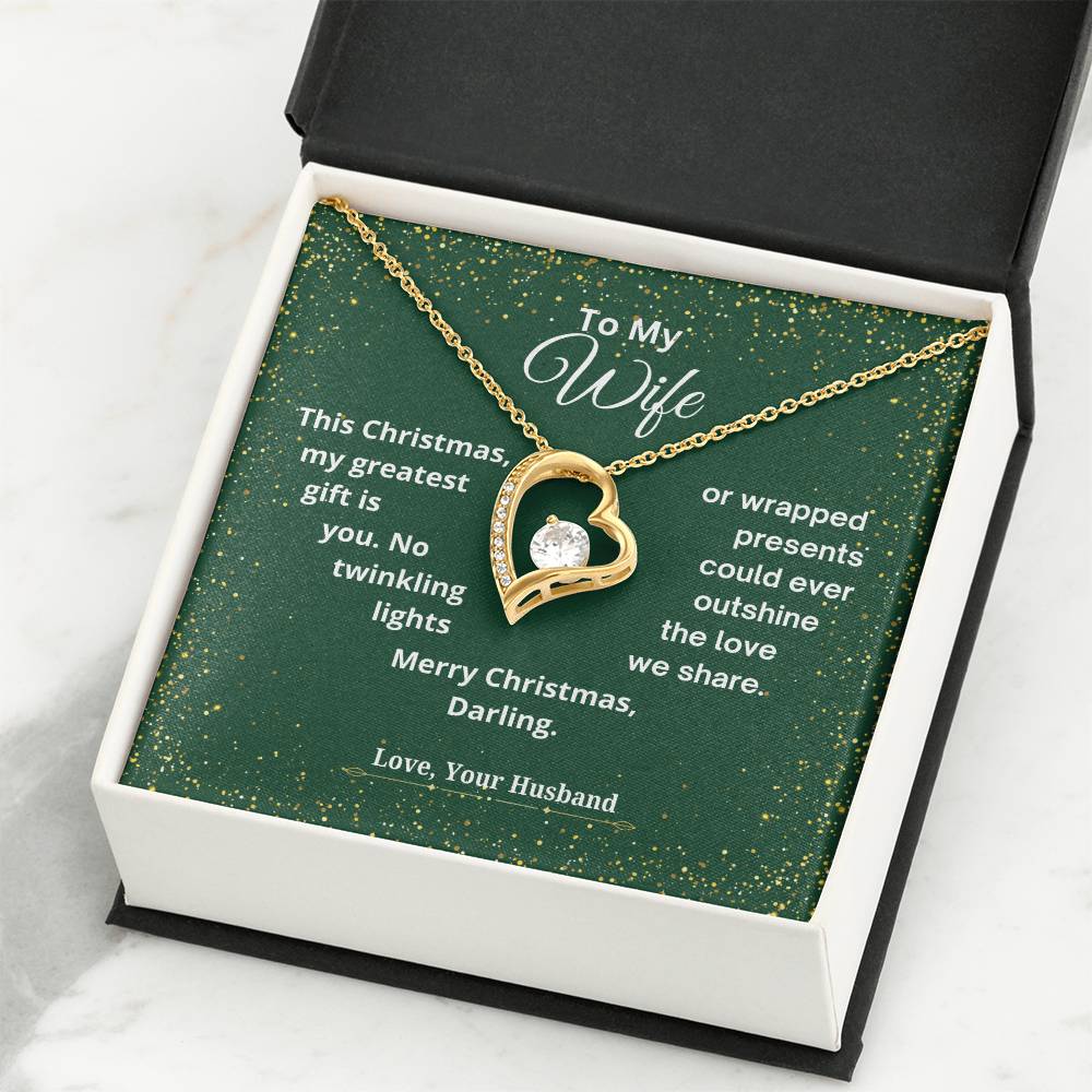 CHRISTMAS SPECIAL - To My Wife - Forever Love Necklace