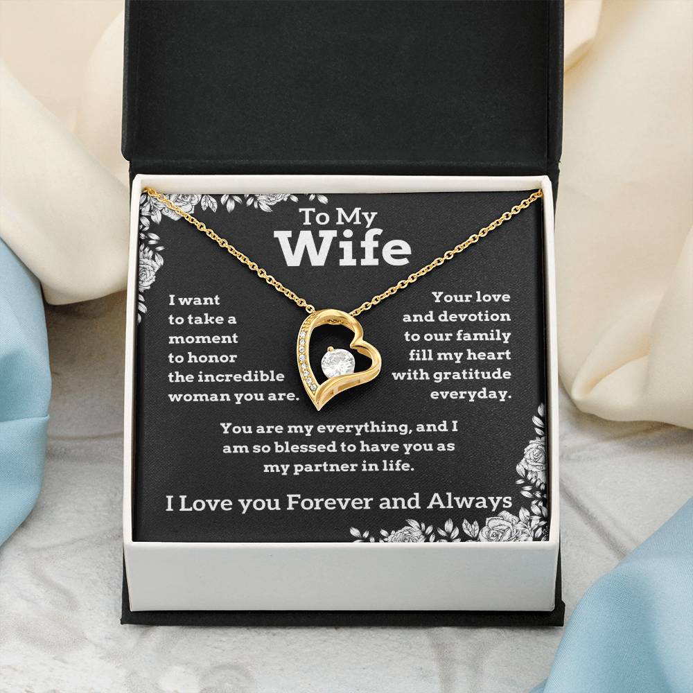 To My Wife - My Everything - Forever Love Necklace