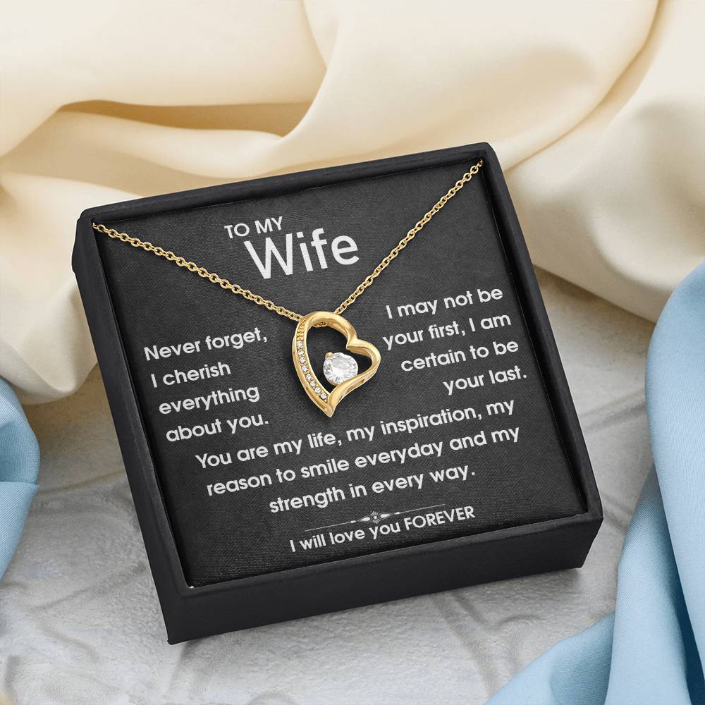 To My Wife - You Are My Life - Forever Love Necklace