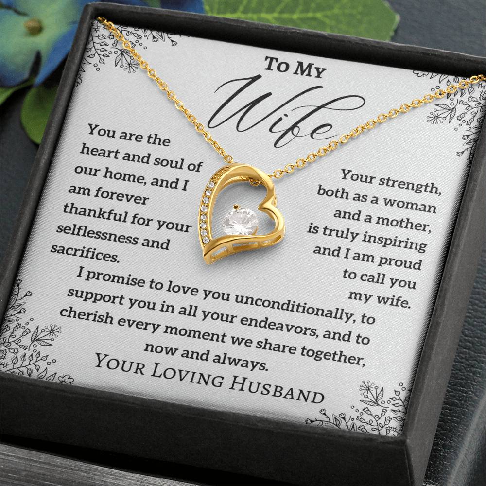 To My Wife - Heart And Soul - Forever Love Necklace