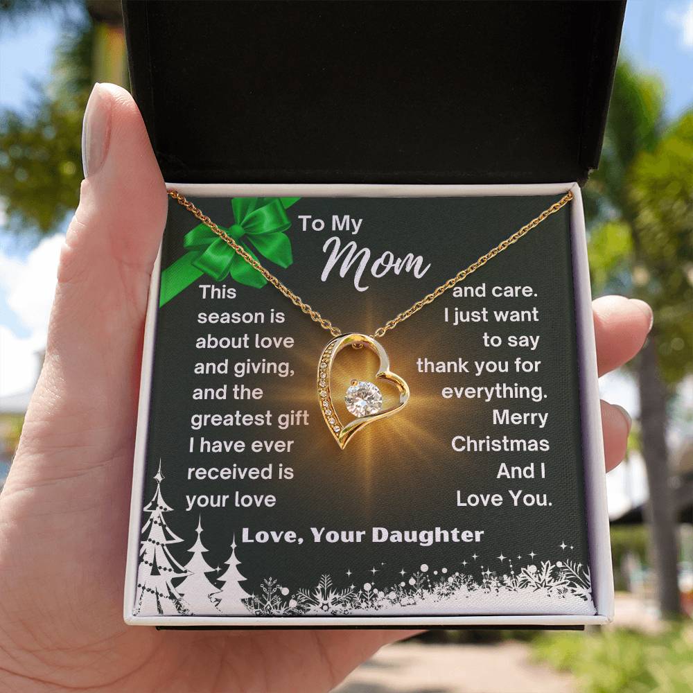 CHRISTMAS SPECIAL - To My Mom - Forever Love Necklace