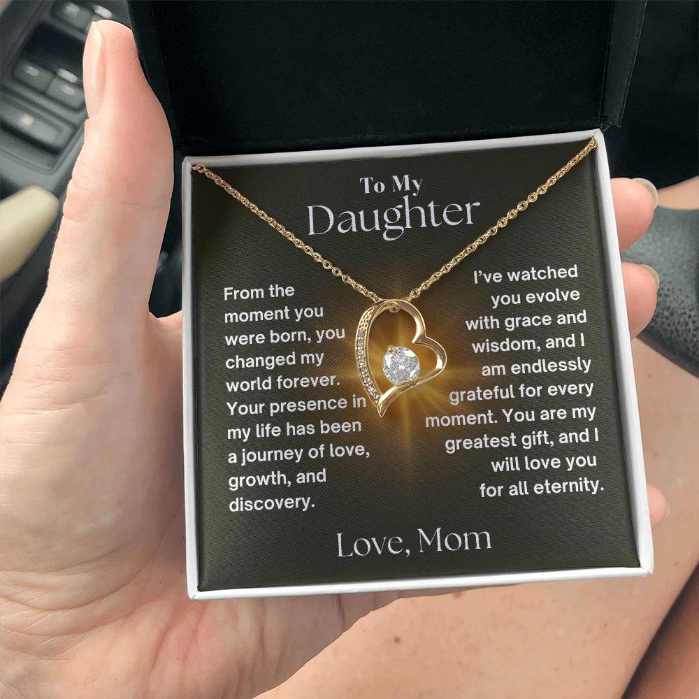 To My Daughter - Journey Of Love - Forever Love Necklace